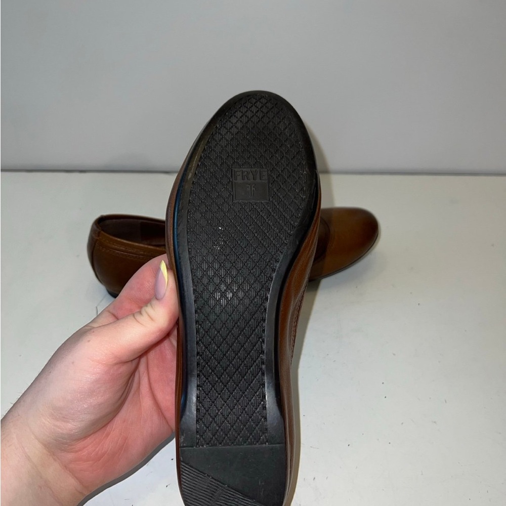 Frye Agnes Brown Ballet women’s flats size 6.5 - Picture 9 of 10